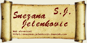 Snežana Jelenković vizit kartica